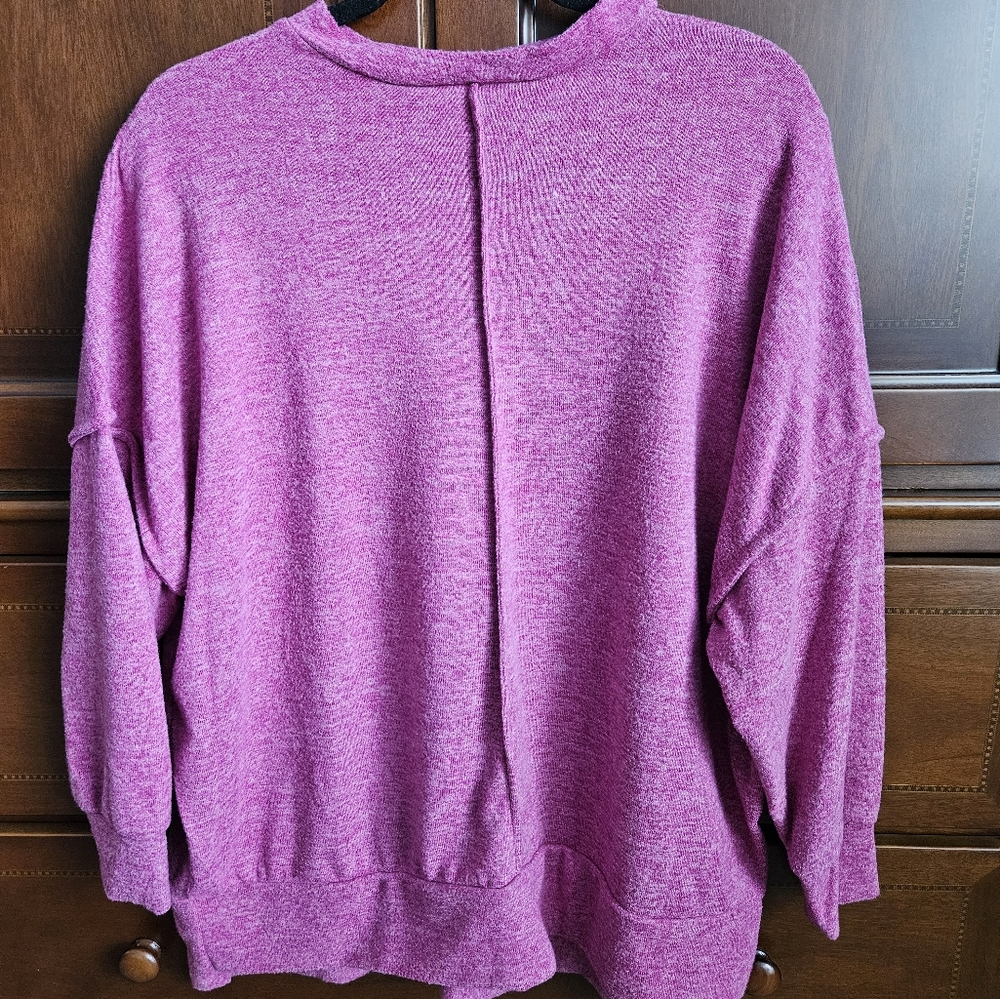 Purple Heathered Sweatshirt
